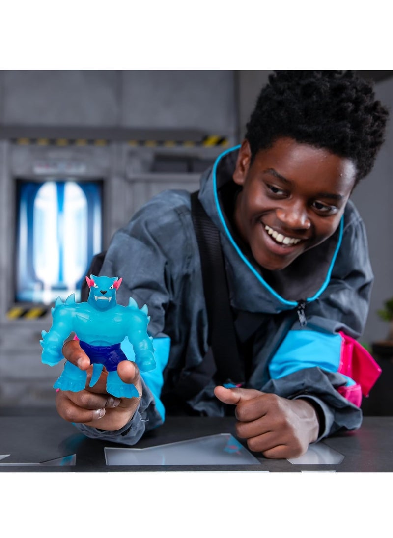 MrBeast Lab Heroes of Goo Jit Zu Goo Iconic Panther Figure (11.4 cm), Squeeze, Squish And Stretch MrBeast's Panther Up To 3 Times Its Size