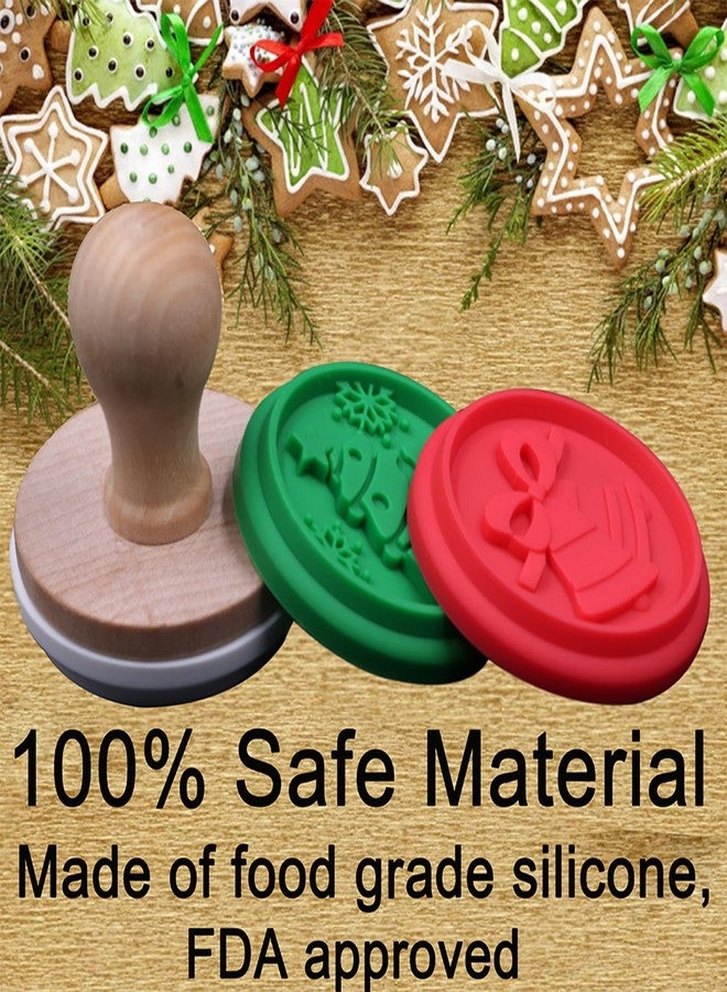 LeeYean Silicone Christmas Cookie Stamps, Christmas Cookie Cutter for Baking, Party Novelty DIY Baking Gift, Non stick and BPA Free - Image 5