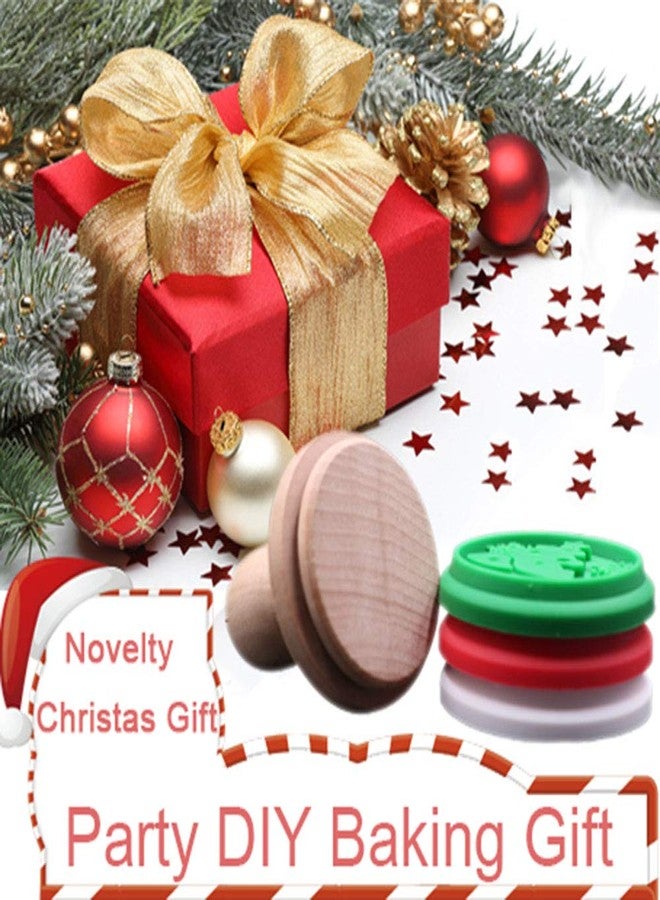 LeeYean Silicone Christmas Cookie Stamps, Christmas Cookie Cutter for Baking, Party Novelty DIY Baking Gift, Non stick and BPA Free - Image 4