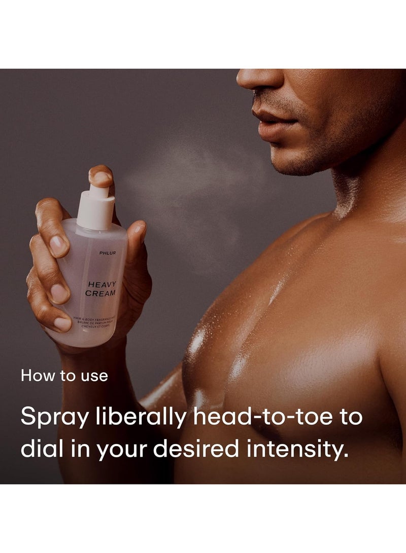 PHLUR Heavy Cream Body Mist – Hair and Body Fragrance Mist & Body Spray Marshmallow, Whipped Cream, Jasmine, Coconut & Vanilla Body Spray (8 FL Oz) - Image 4