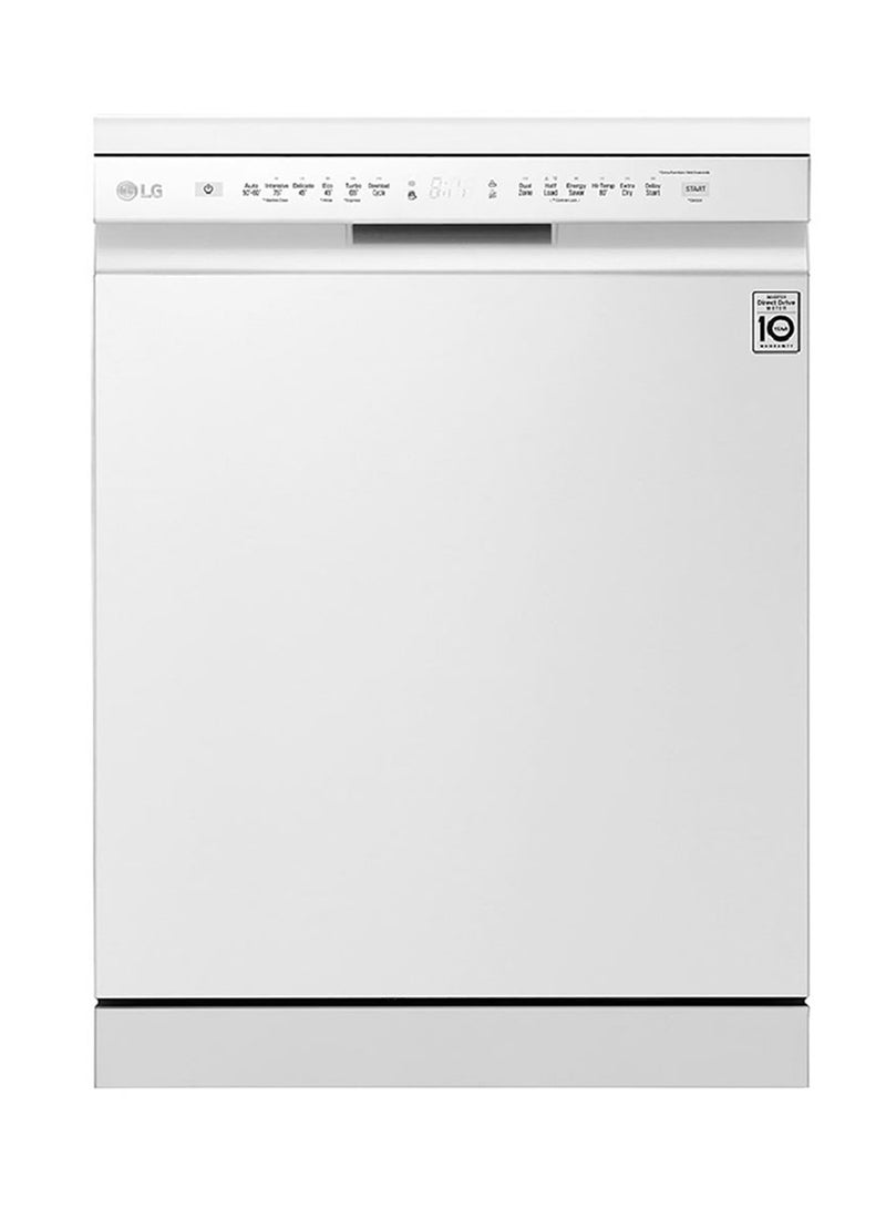 LG QuadWash Dishwasher 14 Place Settings Inverter Direct Drive ThinQ International Specs 51 kg DFB512FWI White - Image 1