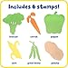READY 2 LEARN Giant Stampers Vegetables Set of 6 Easy to Hold Foam Stamps for Kids Arts and Crafts Stamps for Displays Posters Signs and DIY Projects - Image 4