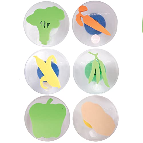 READY 2 LEARN Giant Stampers Vegetables Set of 6 Easy to Hold Foam Stamps for Kids Arts and Crafts Stamps for Displays Posters Signs and DIY Projects - Image 1