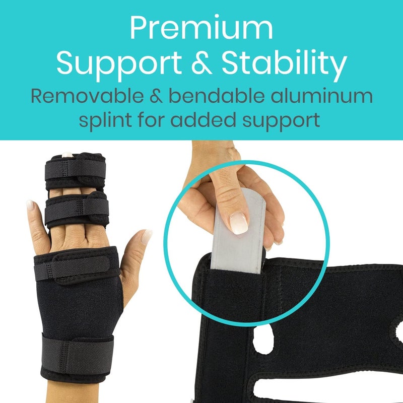 Vive Trigger Finger Splint - 2 Finger Brace for Middle, Index, Pinky, or Ring Fingers - Adjustable Hand and Wrist Support - Straightening Immobilizer for Broken Fingers, Arthritis, and Contractures - Image 3