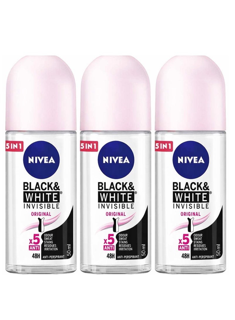 نيفيا 3 عبوات من نيفيا بلاك اند وايت اوريجنال 50 مل - Image 1