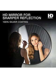 Kohler Kohler Essential Round Mirror for Wall | HD Reflection with 100% Silver Coating | Decorative Mirror for Bedroom/Living Room/Bathroom | Matte Black Aluminium Frame, 711.2 mm  - Image 2