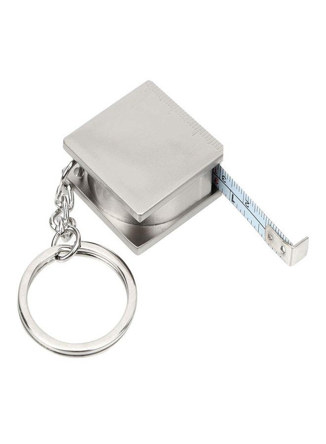 جي ام ال 2 قطعة من شريط قياس صغير محمول بالكامل من المعدن، سلسلة مفاتيح متعددة الوظائف - Image 5