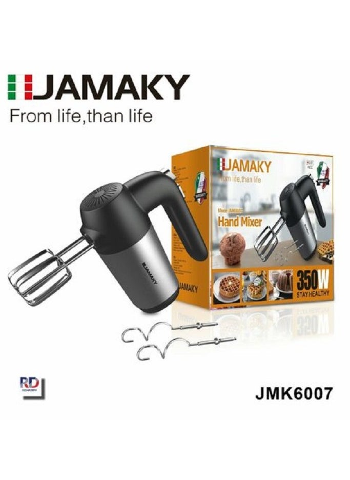 JAMAKY Italy Stainless Steel Egg Beater & Hand Mixerl/7 Speed/350W(JMK6007)  - Image 1