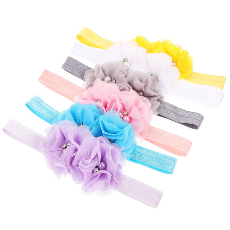 SUPVOX 6pcs Soft Baby Headbands Newborn Hair Bands Infant Toddler Girl Boy - Image 2