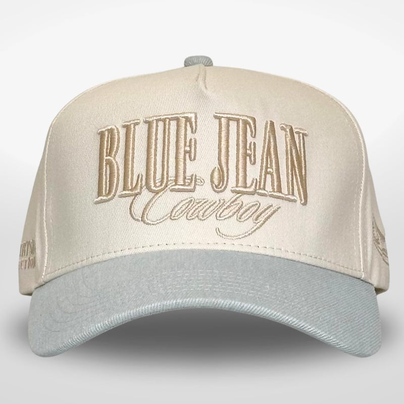 CITRUSY Vintage Western Trucker Hat | Men & Women | Embroidered Trendy Caps | Country Cute Hats for Cowgirls & Cowboys | Camo Denim Cotton Styles | Snapback Hat (Blue Jean Cowboy | Denim) - Image 2