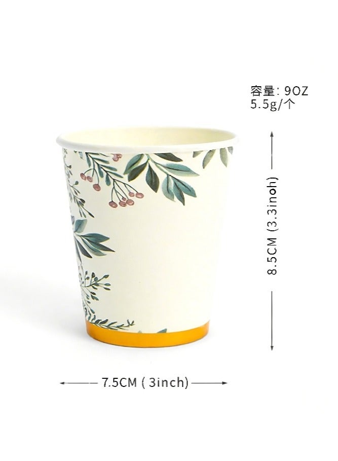 200 قطعة من  مجموعة أدوات المائدة مناسبة لـ 25 ضيفًا أطباق حفلات فاخرة يمكن التخلص منها - Image 4