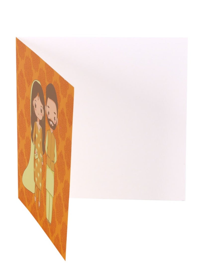 Peacock Supplies Desi Couple Wedding Greeting Cards Pack Of 3 - Image 5
