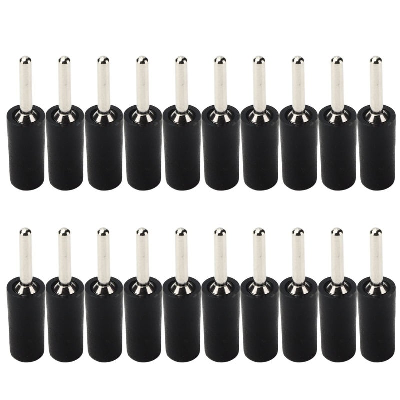 Black 20Pcs 2mm Male Banana Plug Connector Straight Pin Jack for Panel Socket Test Lead - Image 2
