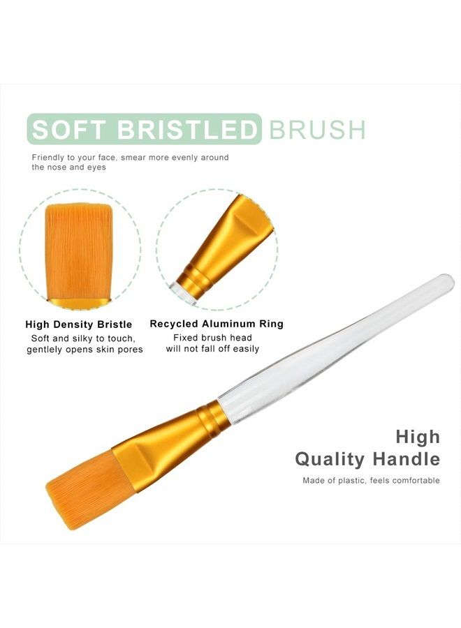 Plazuria Face Mask Mixing Bowl Set, 5 in 1 DIY Facemask Mixing Tool Kit with Facial Mask Bowl Stick Spatula Silicone Face Mask Brush & Premium Soft Face Brushes - Image 4