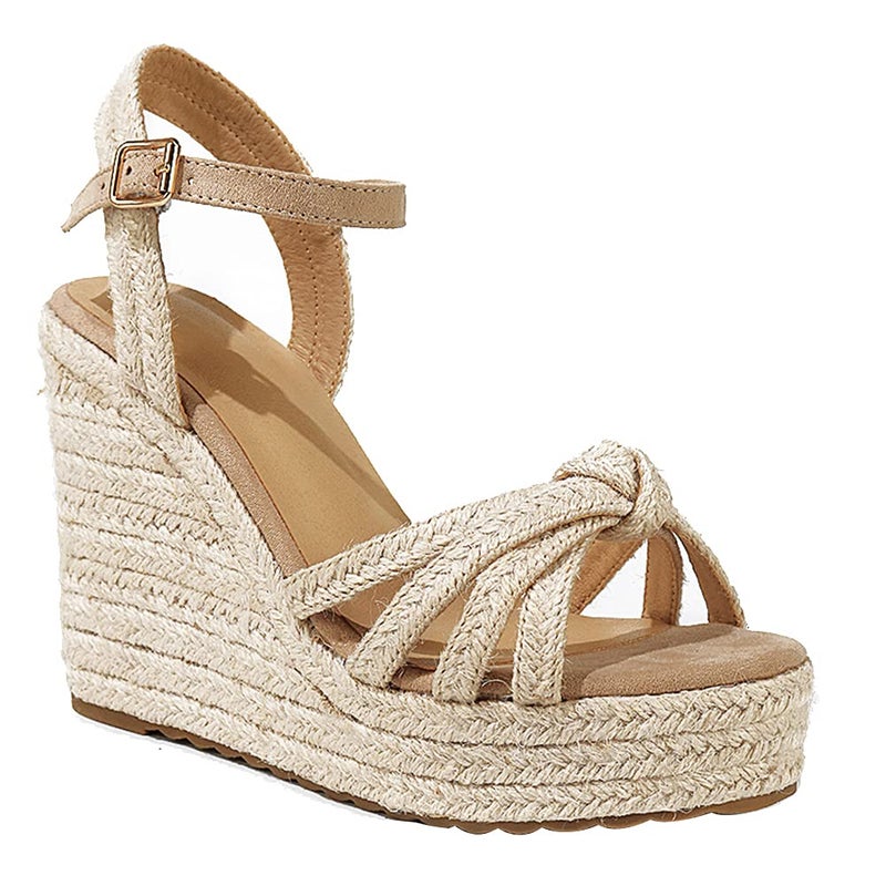 mikarka Sandals for Women 2026: Comfortable Wedge Platform Sandals Women - Braided Espadrilles for Women Ankle Strap Open Toe Wedges Heels Beach Sandals Summer Shoes - Image 1