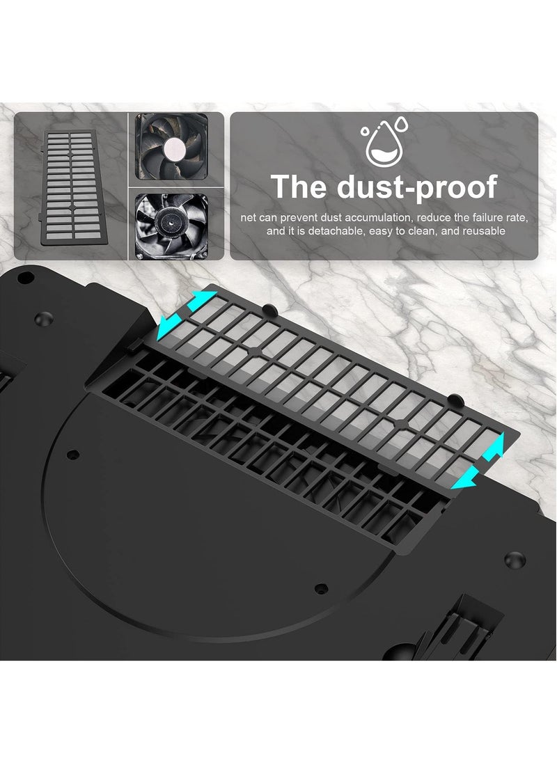 IETS - GT500 Powerful Turbo-Fan (5000 RPM) Laptop Cooling Pad with Infinitely Variable Speed,Seal Foam for Rapid Cooling Gaming Laptop,13-17.3inch Laptop Cooler with 3-Port USB Hub - Image 1