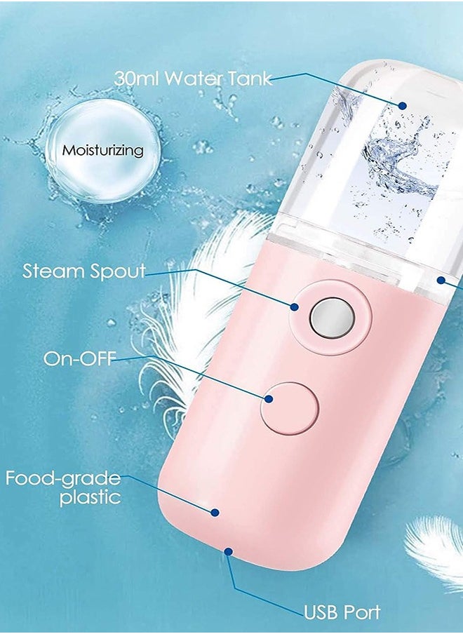 General Facial Steamer Handy Mini Mister Rechargeable Mist Sprayer,Spray Face Moisturizing  - Image 4