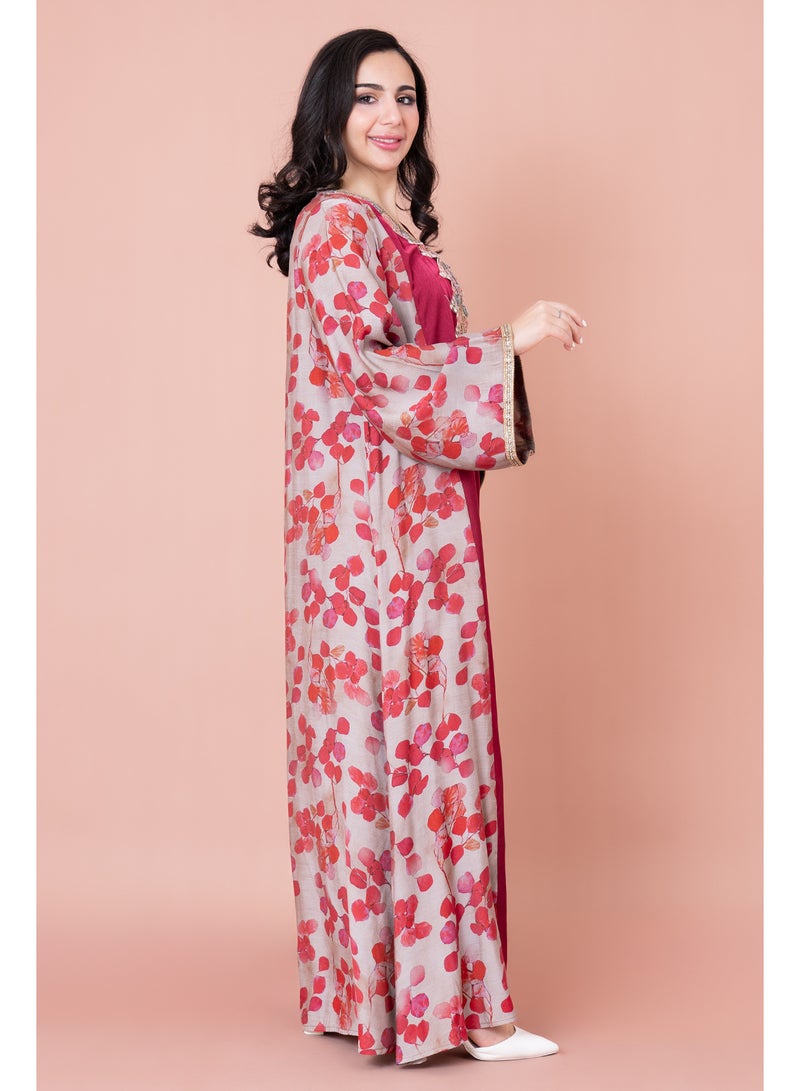 IKKXA Modern Embroidered Jalabiya - Image 3