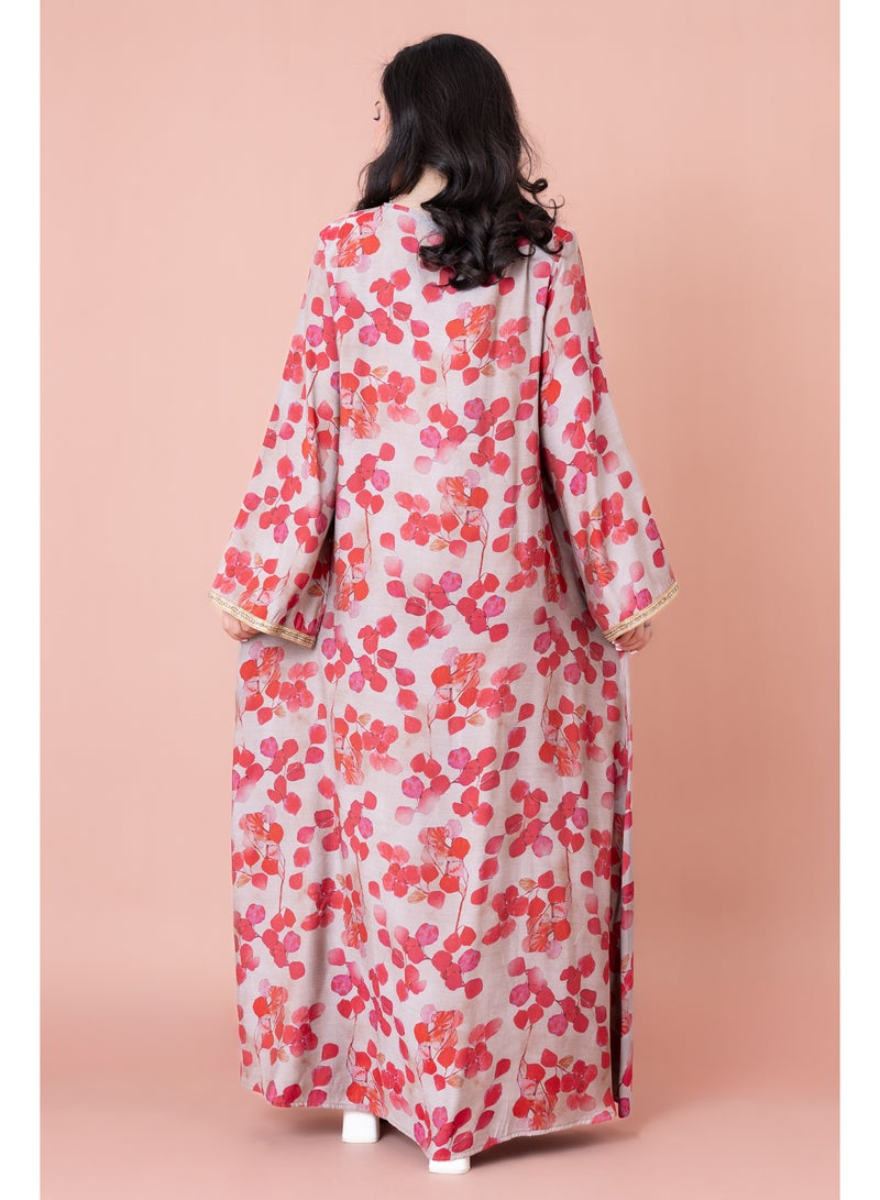 IKKXA Modern Embroidered Jalabiya - Image 2