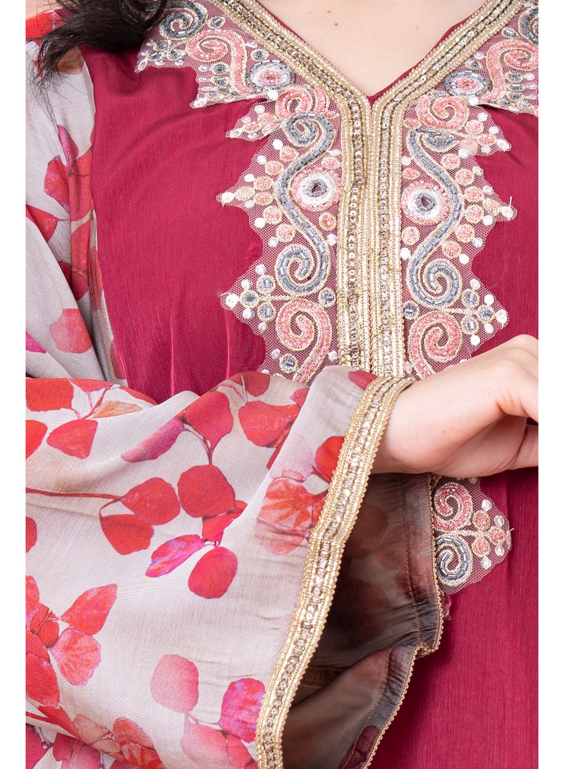 IKKXA Modern Embroidered Jalabiya - Image 4