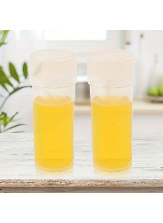 20pcs Clear Plastic Sample Bottles With White Lids Leak Proof Refillable Travel Containers For Powders And Liquids - Image 5