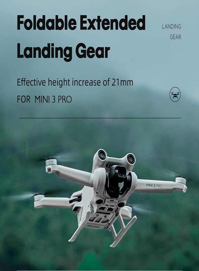 TMG Foldable Landing Gear for DJI Mini 3 Pro/3, Quick Release Height Extender Leg for Mavic Mini 3 Pro Accessories - Image 5