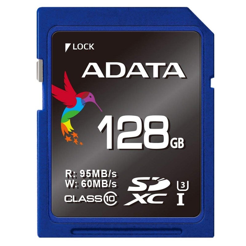 ADATA Premier Pro 128GB Read 90 MB/s and Write 85 MB/s SDXC UHS-I U3 Class 10 Memory Card (ASDX128GUI3CL10-R) - Image 1