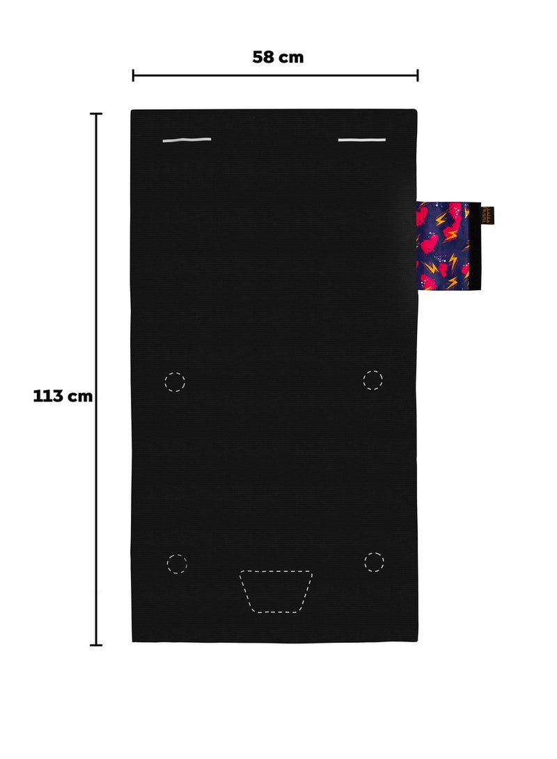 HilalFul Roll Out And Pray - Pretty Thunder | Muslim Praying Rug for Adults | Water Resistant | Anti-Slip | Islamic Gift for Eid, Ramadan | For Travel | Lightweight - Image 4