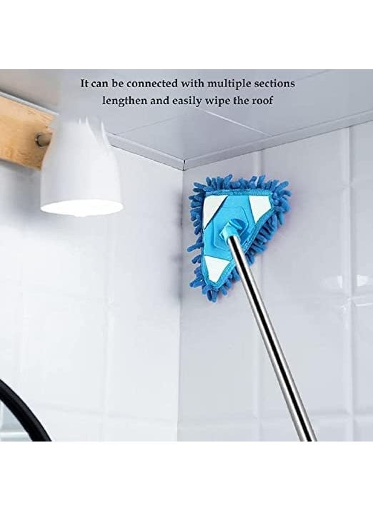 DD RETAILS DD Retails Microfiber Floor Cleaning Mop Microfiber Wet and Flat Mop with Telescopic Long Handle Dry Mop for Floor Cleaning Pack of 1  - Image 3