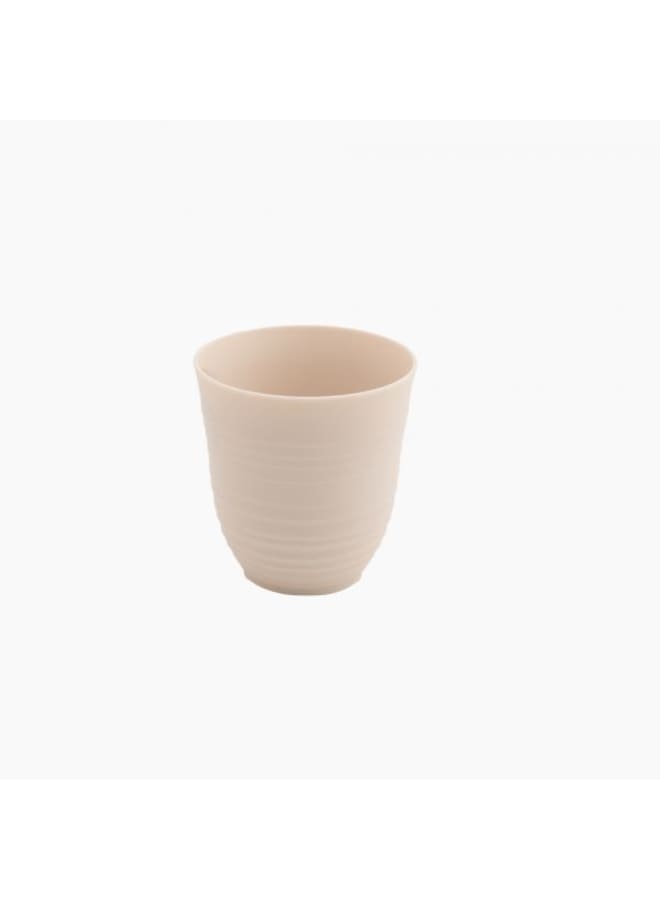 Home Tales Plastic Cup, 5 Cm X 5 Cm X 14 Cm Size, Beige
