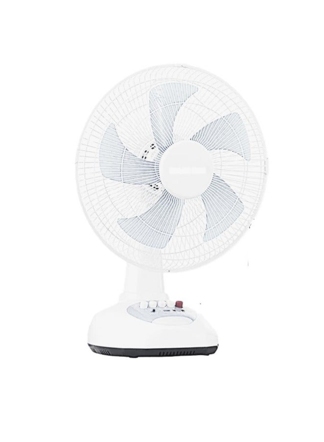 مايكروبلس مروحة طاولة تعمل بالطاقة الشمسية قابلة لإعادة الشحن مقاس 12 بوصة موفرة للطاقة مع لوحة شمسية - Image 3