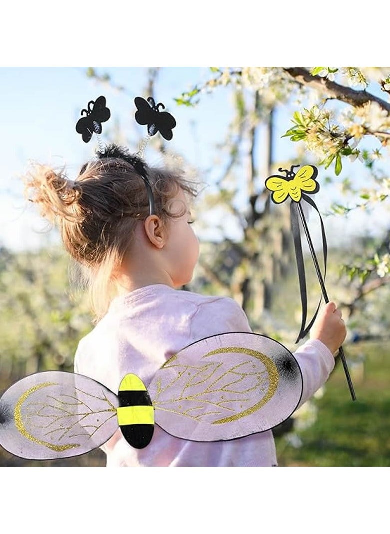 4 Pcs Halloween Bee Costume Set for Kids Toddlers Fairy Costume Include Skirt Wings Headband Wand Fairy Dress Outfit Accessories for Girls Halloween Party Cosplay Princess Angle Pretend Play - pzsku/Z1363DD9C1F54A7E5C39FZ/45/_/1734407306/31ea80f9-9469-4b5a-8930-f0521c2c295d