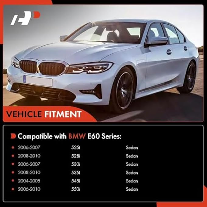 ريحني مجموعة تعليق أمامية 8 قطعة، ذراع تحكم سفلية مع مفصل كروي، رابط قضيب التمايل، نهاية قضيب الربط الخارجي، متوافقة مع بي إم دبليو 525I 0607، 528I 0810، 530I، 0607، 535I، 0810، 545I، 0405، 550I، 0610 - Image 3