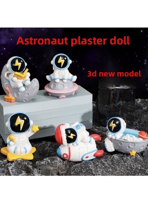 # Sanrio Plaster Doll Painted Diy Handmade Three-dimensional Painted Graffiti White Embryo Small Size Doll Painted Gigi-Color:Astronaut [pack Of Five] With Paint