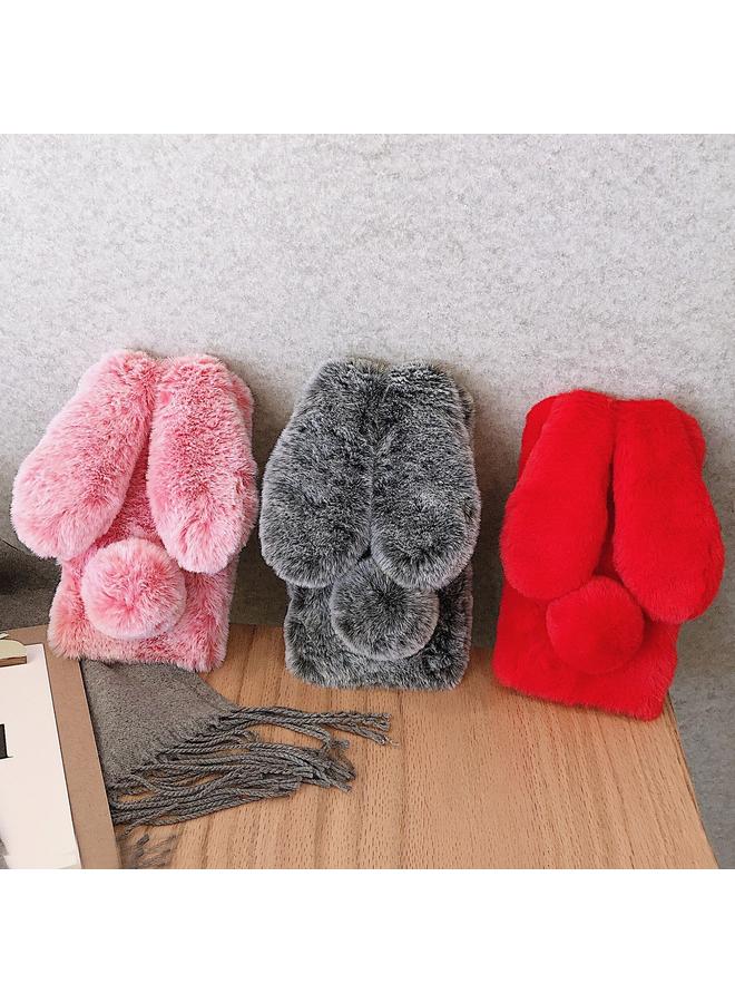 erorex Case For iPhone 14 Pro 3D Cute Long-eared Rabbit Plush Full Coverage Phone Case - Image 2