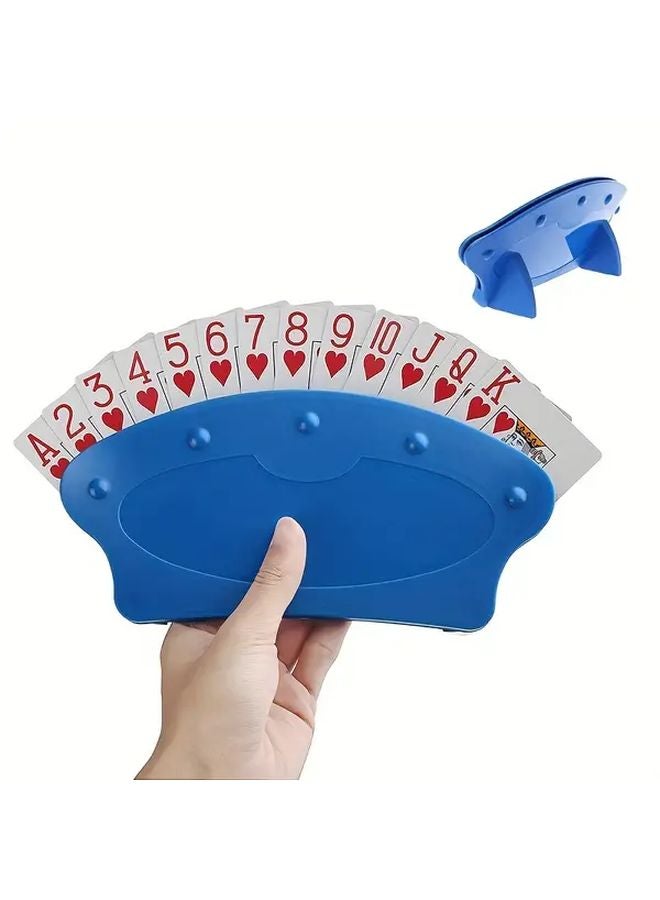 Red Plastic Playing Card Holder Hands Free Card Rack Stand For Games - Image 3