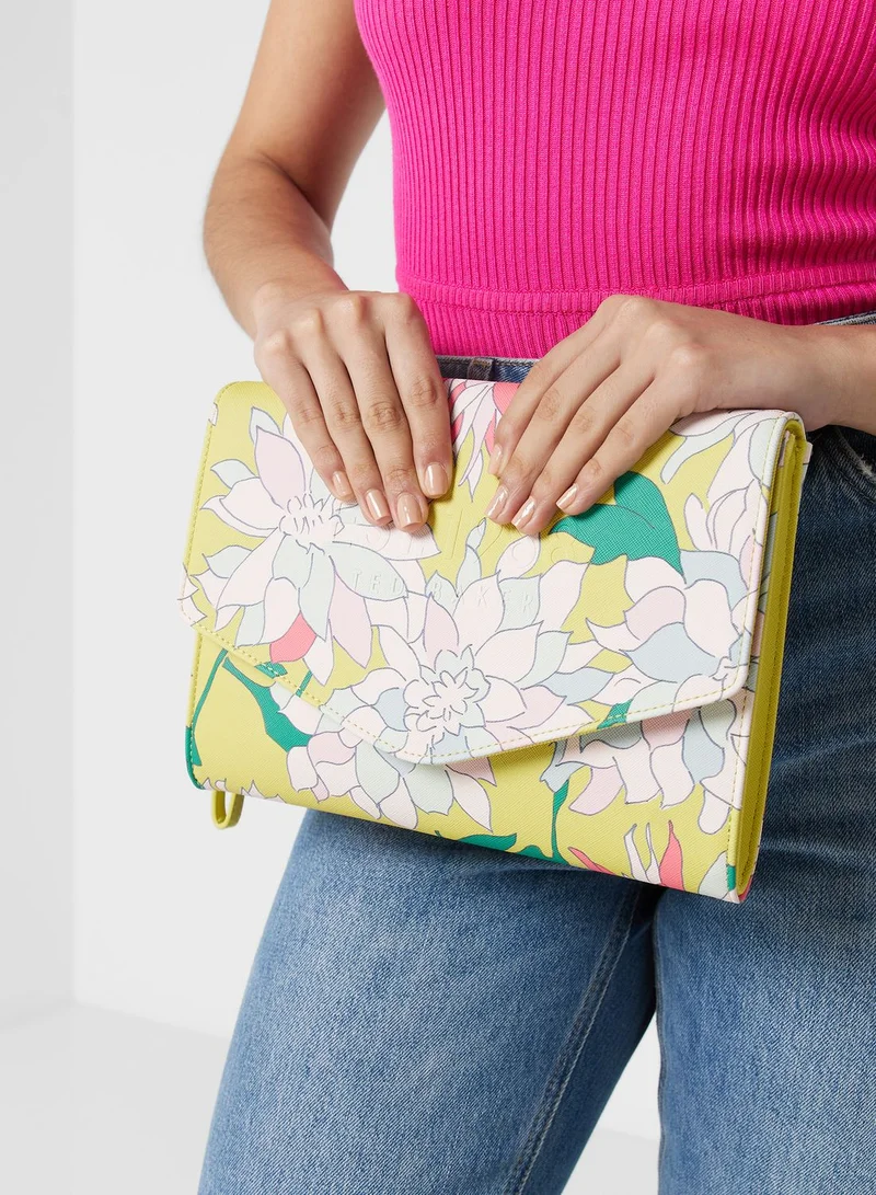 Ted Baker Floral Printed Envelope Pouch