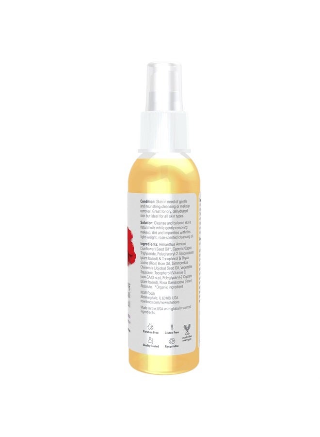 now Solutions, Soothing Rose Facial Cleansing Oil With Jojoba Oil, Vitamin E and Rose Absolute, 4 Fluid Ounce  - Image 2
