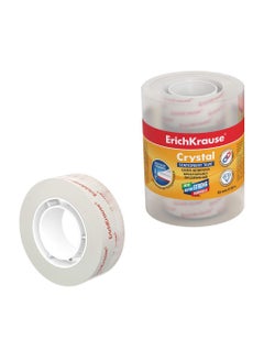 ErichKrause Pack of 4 Stationery tape Crystal, highly transparent, 18mmx33m (shrink 4 pcs) 