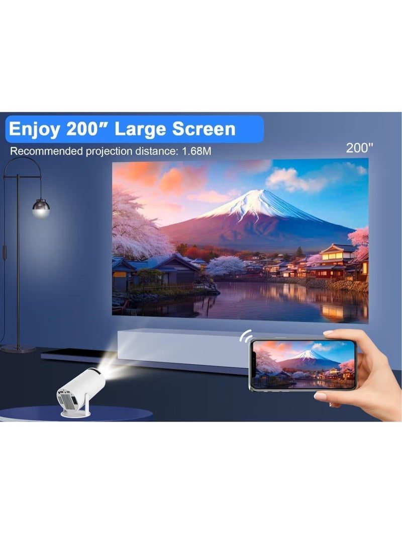TIGER HY300 Auto Keystone Correction Portable 4K Projector | 200 ANSI Smart Projector with 2.4/5G WiFi, BT 5.0, 130-Inch Screen, 180° Flip | Home & Office Use, Crystal Clear Display  - Image 4