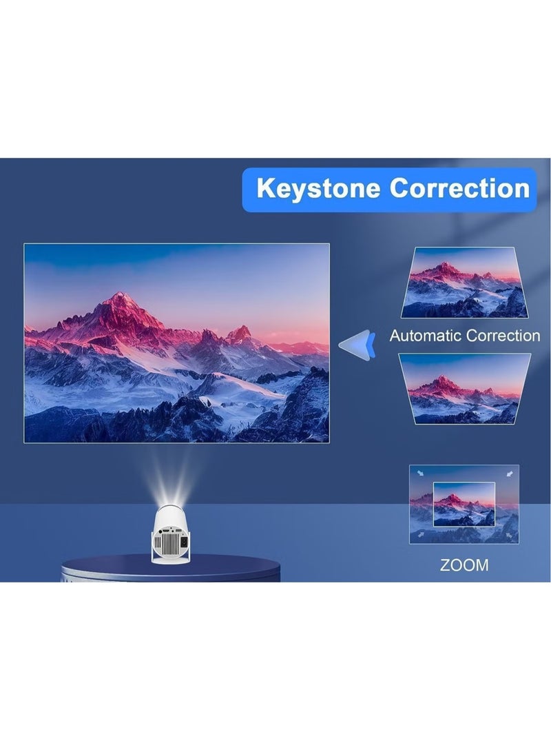 TIGER HY300 Auto Keystone Correction Portable 4K Projector | 200 ANSI Smart Projector with 2.4/5G WiFi, BT 5.0, 130-Inch Screen, 180° Flip | Home & Office Use, Crystal Clear Display  - Image 5