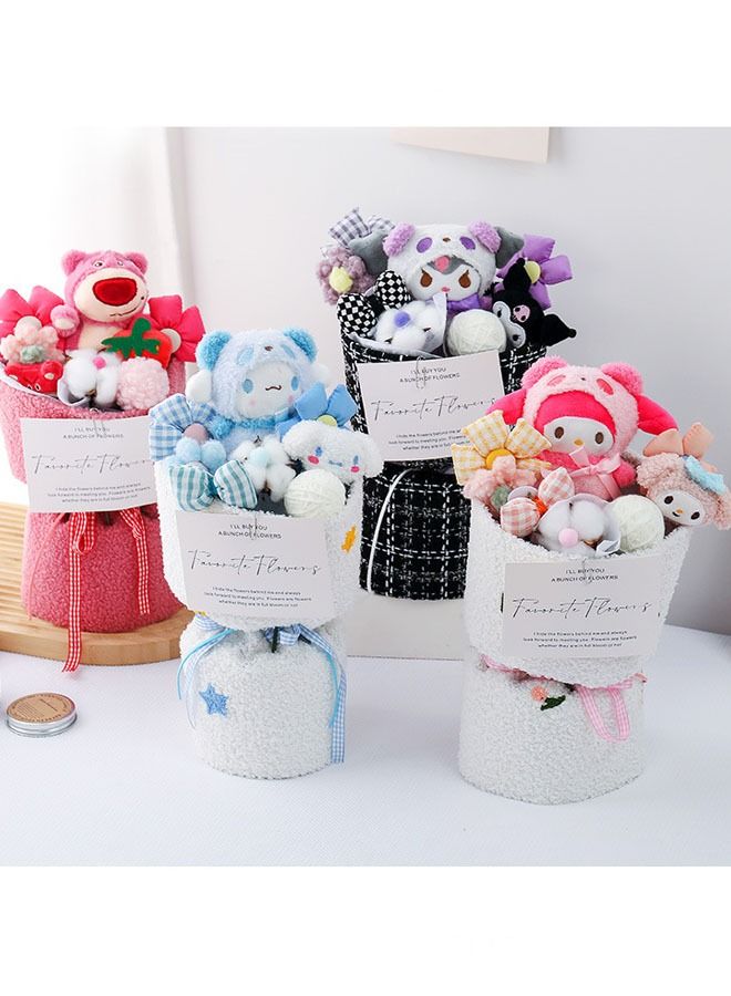 Kuromi Cute Romantic Plush Toy Bouquet with LED Lights - Perfect Gift for Special Occasions,girl,birthday gift,friend 35*18cm  - Image 5