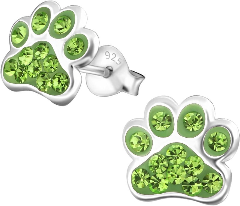 ICYROSE 925 Sterling Silver Paw Print Stud Earrings (Choose Your Style) (Nickel Free) - Image 1