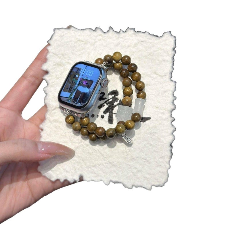 YZL سوار ساعة ذكية سوار راتنج متوافق مع Apple Watch بملاءمة قابلة للتعديل وحزام بديل للاستخدام اليومي باللون أخضر قابل للتعديل باللون الأخضر - Image 5