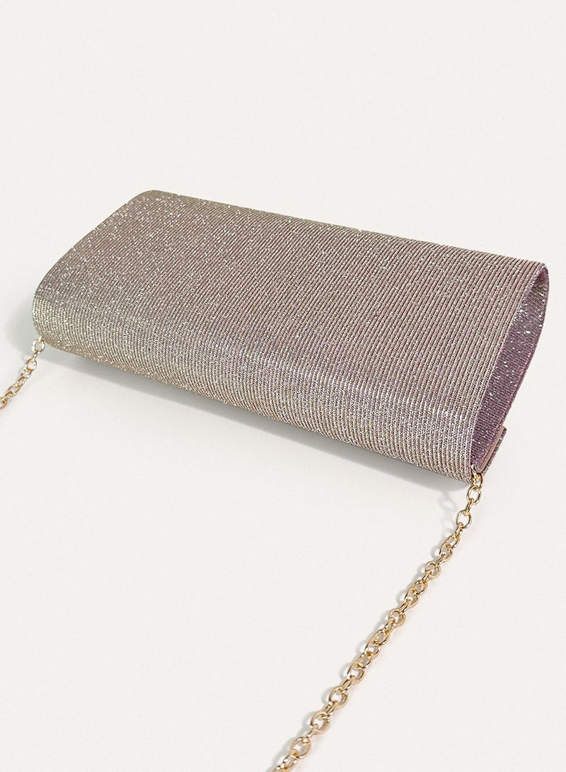 HIHILOOK Women Shiny Glitter Evening Clutch Crossbody Bag Envelope Handbag Chain Purse for Wedding Formal Cocktail Party - Image 3