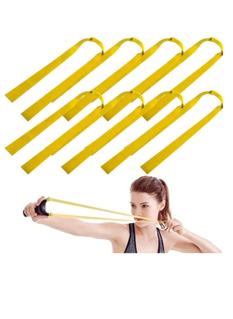 Excefore Flat Slingshot Rubber Bands, 8 Pcs Hunting Catapults Rubber Bands, Flexible Rubber Latex Catapult Bands, Slingshot Sports Catapult, Sports Catapult Made of Stainless Steel (Random Color)  - Image 1