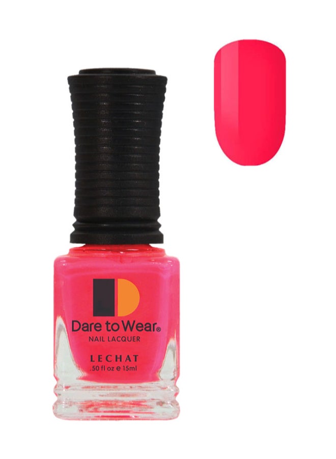 Lechat Nail Polish Super Shine Long Wear Lacquer Quick Drying Nail Color Resists Chips Fading Lasts Up To 3 Weeks Precise Application In One Stroke Nail Paint That'S Hot Pink Dw38