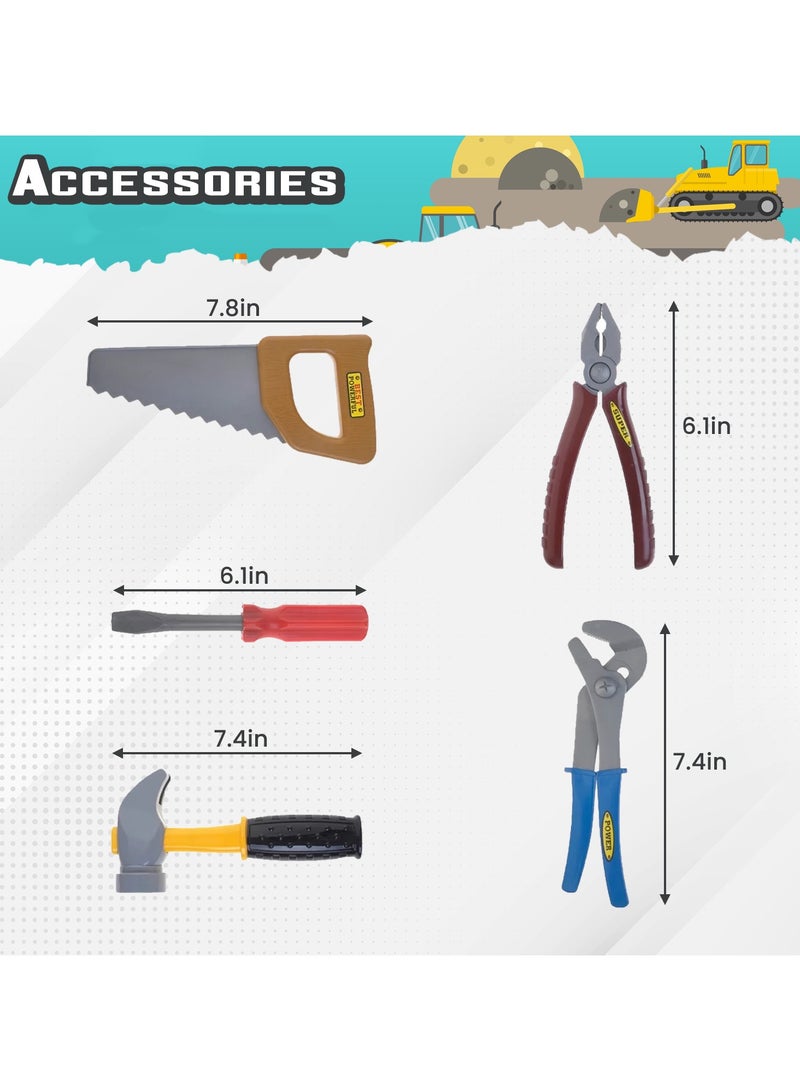 المنزل الذكي زي البناء المنزلي الذكي للأطفال الصغار، ملابس تنكرية للأطفال، ملابس مهنية لباني البناء، مجموعة ألعاب لعب الأدوار التظاهرية - Image 3