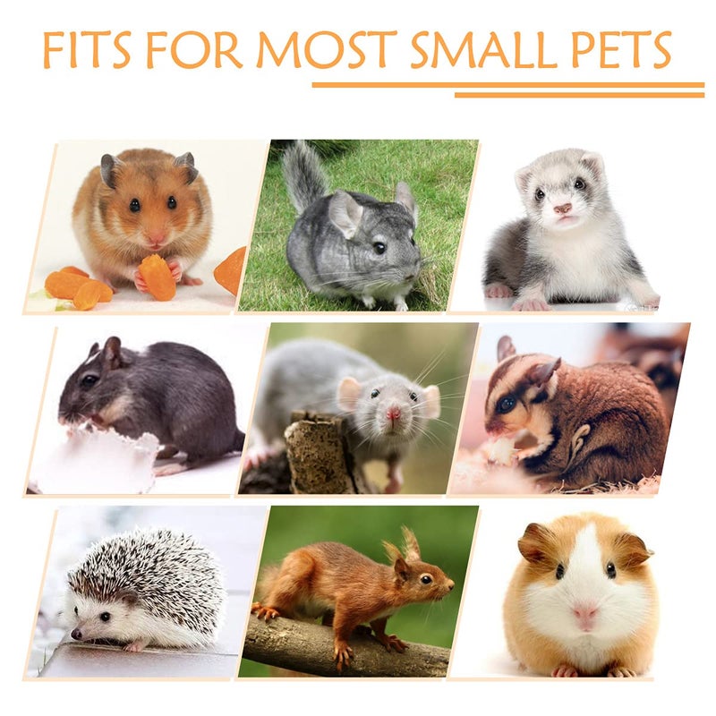 LEFTSTARER Guinea Pig Ferret Rat Hammock Toy Small Animal Cage Accessories Hideout Tunnel & Bunkbed Hammock for Rat Ferret Guinea Pig Hamster Sugar Glider Chinchilla, 1.Forest Hammock Set - Image 5