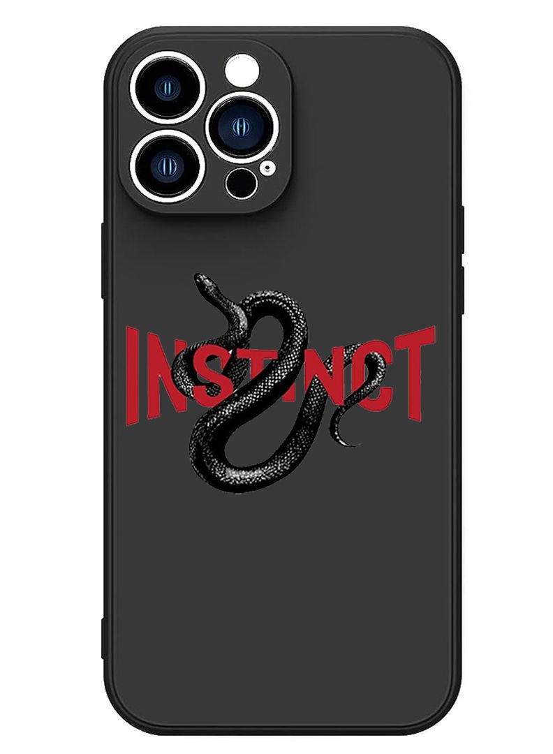 Theodor Protective Slim Fit Case Liquid Silicone Cover with Full Body Protection Anti-Scratch Shockproof Case For iPhone 13 Pro Max Black  - It is either easy impossible copy - Image 1
